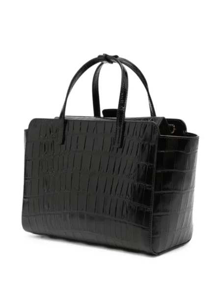 Geantă shopper Hidesins din piele negru