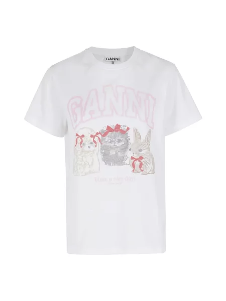 Koszulka Ganni biała