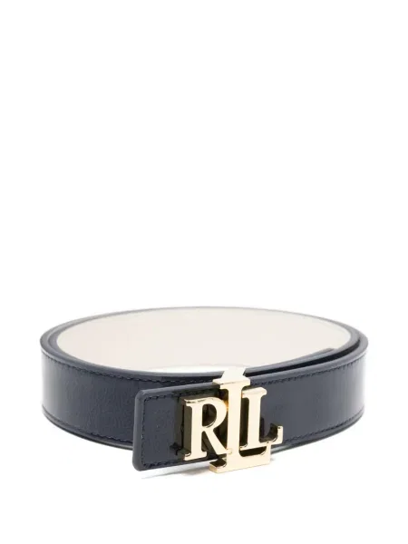 Curea Lauren Ralph Lauren cu cataramă cu autograf albastru