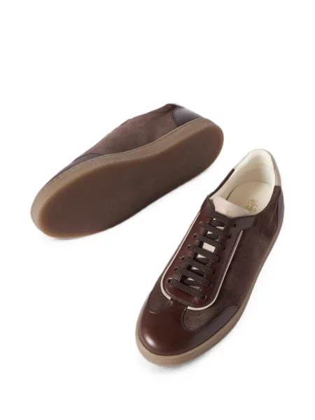 Szarvasbőr sneaker Brunello Cucinelli barna