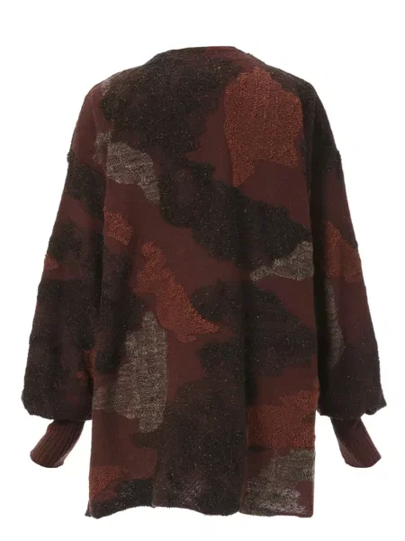 Pleteni kardigan Mame Kurogouchi smeđa