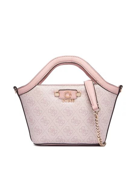 Τσάντα Guess Lindsey Mini Ανοιχτό ροζ