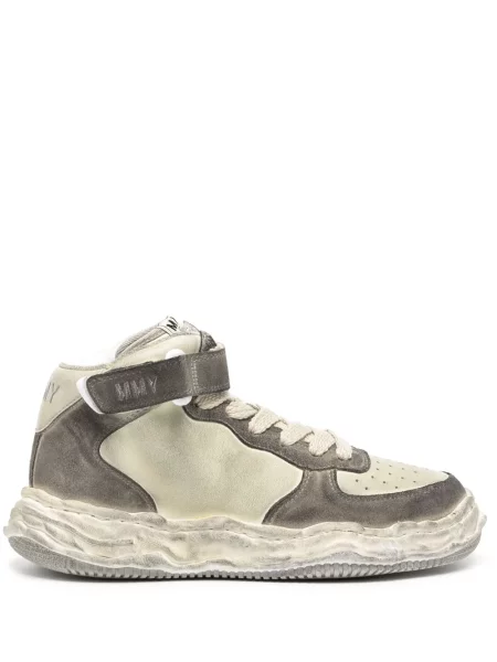 Sneakerși Maison Mihara Yasuhiro din piele de căprioară gri