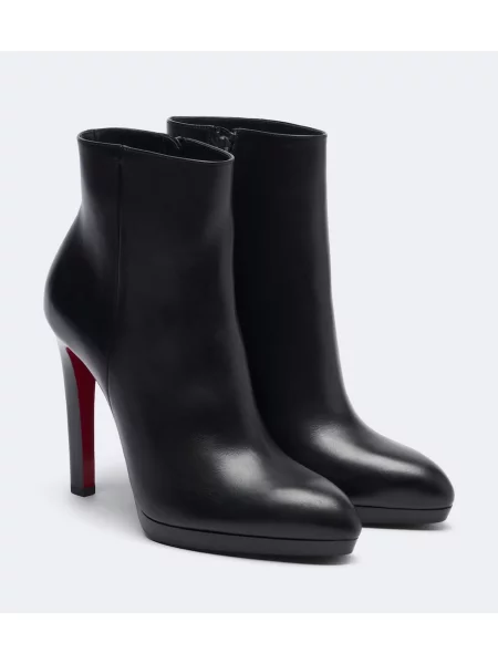 Cizme scurte Christian Louboutin din piele negru