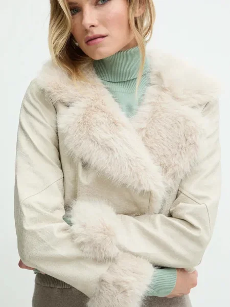 Answear Lab kurtka przejściowa beżowy