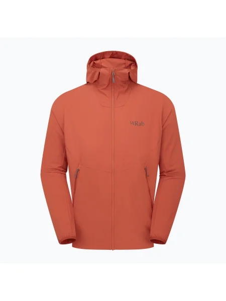Мъжко софтшел яке Rab Borealis Hoody tuscan red червено