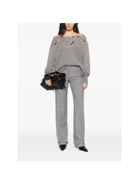 Dzianinowy sweter Ermanno Scervino szary