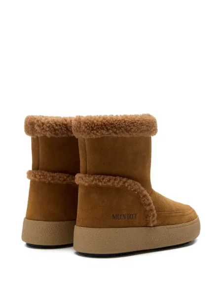 Botine Moon Boot din piele de căprioară maro