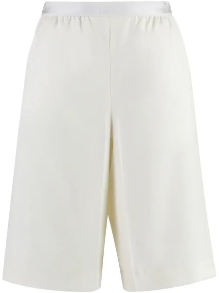 Pantaloni scurți Agnona de lână alb