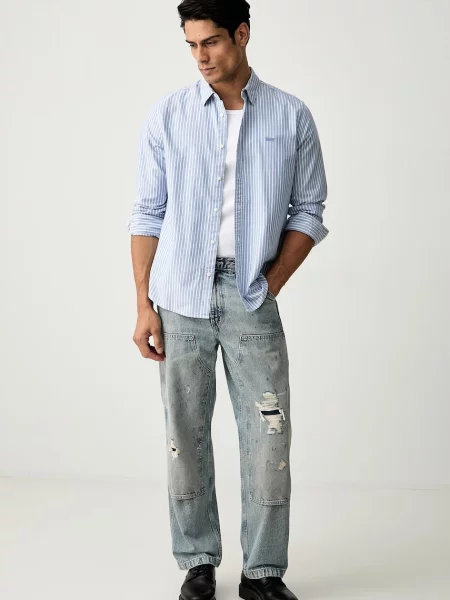 Levi's loose traperice za muškarce LOOSE STRT DBL KNEE plava