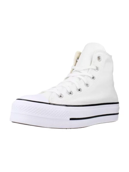 Pantofi Converse cu platformă alb