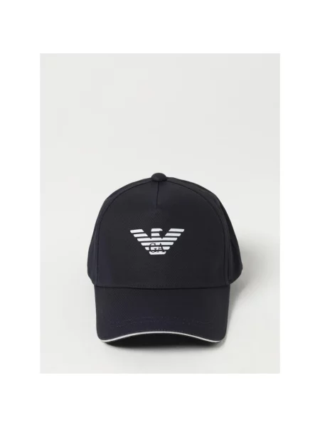 Czapka z daszkiem Emporio Armani z logo czarna