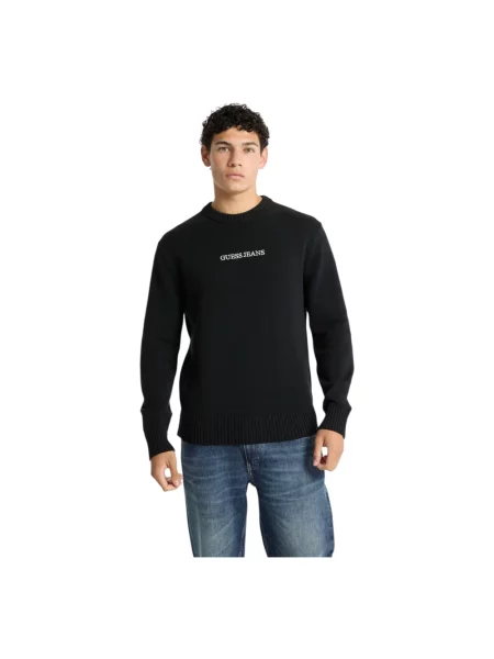 Guess Jeans sweter granatowy