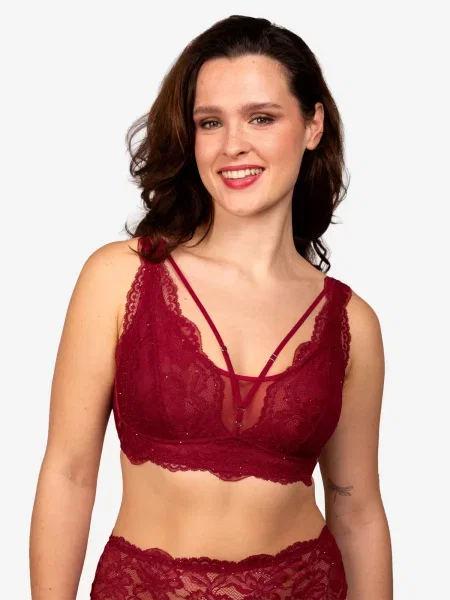 SugarShape Sutien bordeaux roșu