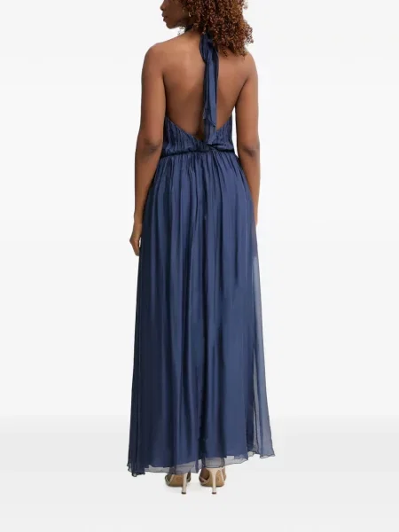 Rochie Haveone cu gât halter albastru