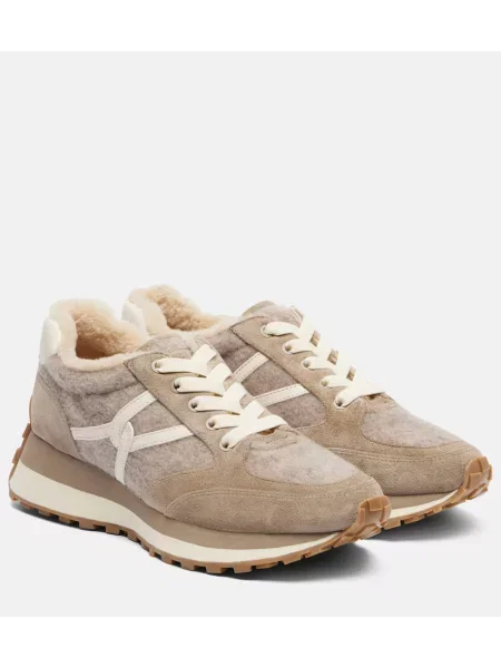 Sneakerși Veronica Beard din piele de căprioară gri