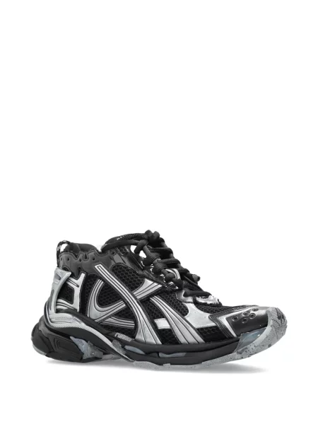 Sneakerși Balenciaga cu șireturi din dantelă negru