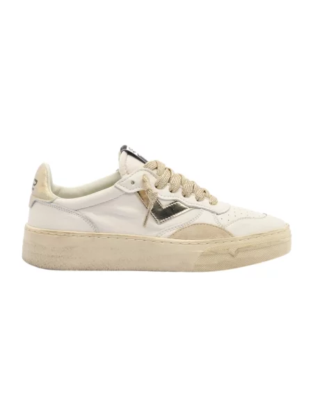 Sneakersy 4b12 skórzane białe