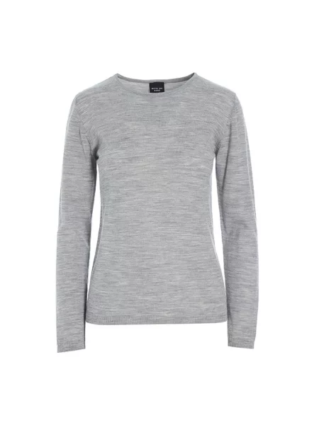 Top Bitte Kai Rand z wełny merino szary