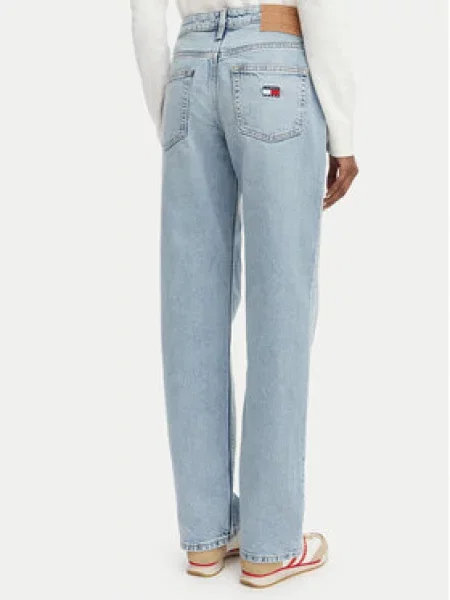 Tommy Jeans Jeans hlače Sophie Svetlo Straight Fit modra