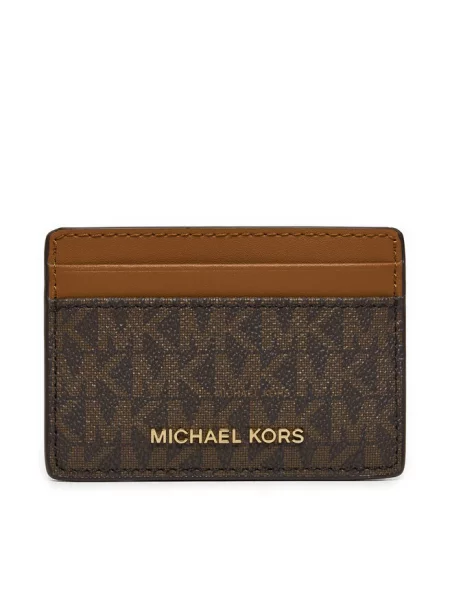 Etui na karty kredytowe MICHAEL Michael Kors brązowy