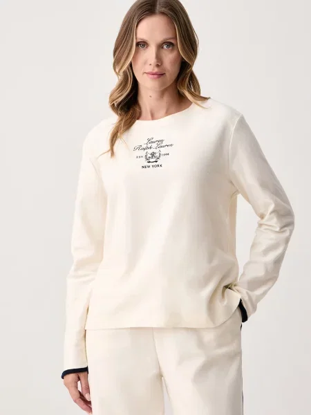 Lauren Ralph Lauren dvojdielne pyžamo dámske béžová
