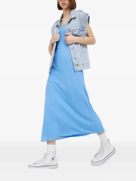 Rochie maxi Abercrombie & Fitch de costum albastru