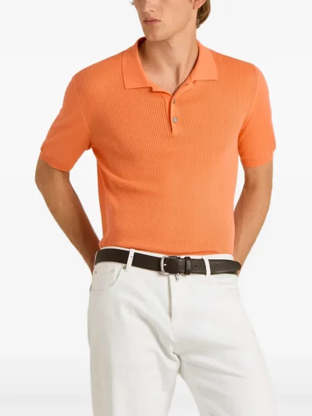 Tricou polo Kiton portocaliu