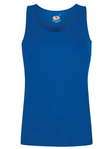 Tricou Fruit Of The Loom fără mâneci albastru