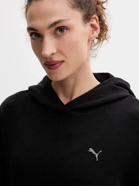 Свитер Puma с капюшоном с принтом черный