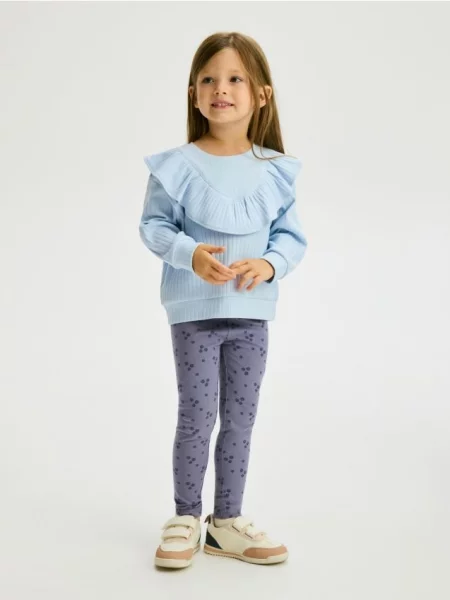 Reserved Легінси з візерунком блідо-блакитний блакитні