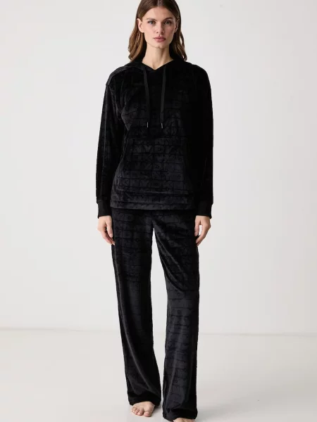 Trening Dkny din velur negru