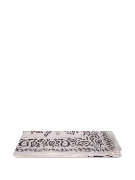 Fular Dell'oglio cu imagine cu model paisley alb