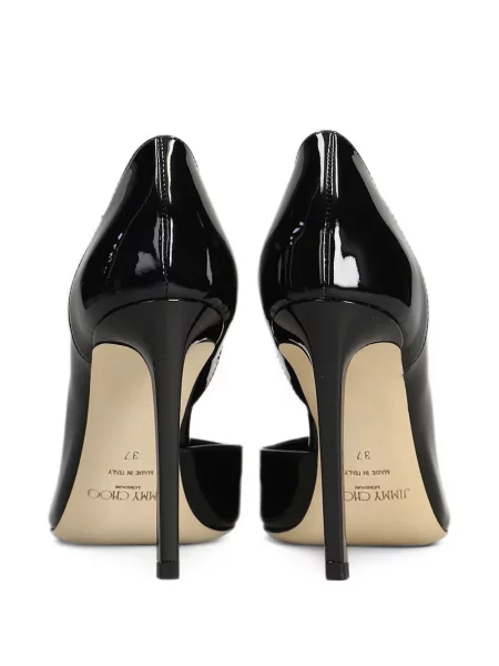 Pantofi cu toc Jimmy Choo din piele de lac negru