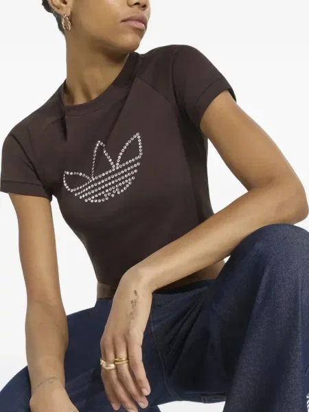 Stras tricou Adidas maro