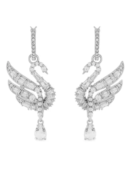 Swarovski Akcesoria Kobieta ONE SIZE Przezroczyste Kolczyki dla Kobiet szary