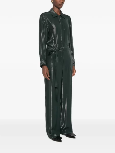 Cu centură salopetă Indress negru