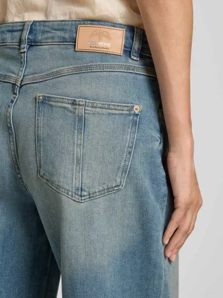 Jeansy o luźnym kroju z tunelem model ‘Milo’ Mos Mosh niebieskie