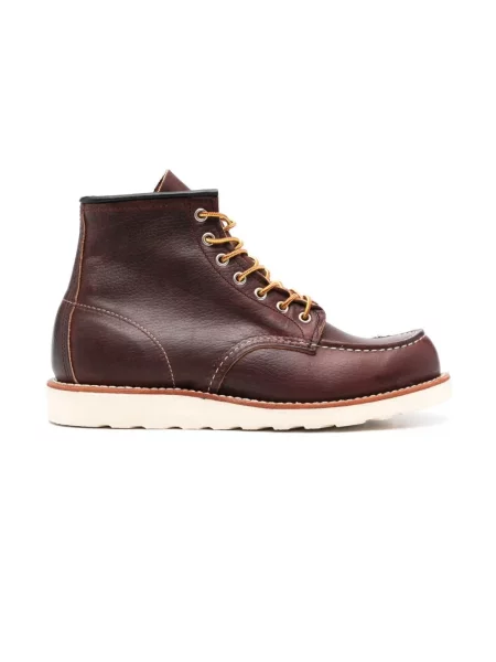 Red Wing buty skórzane Moc Toe bordowy czerwone