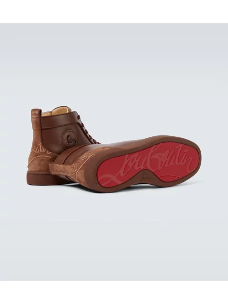 Sneakerși Christian Louboutin maro