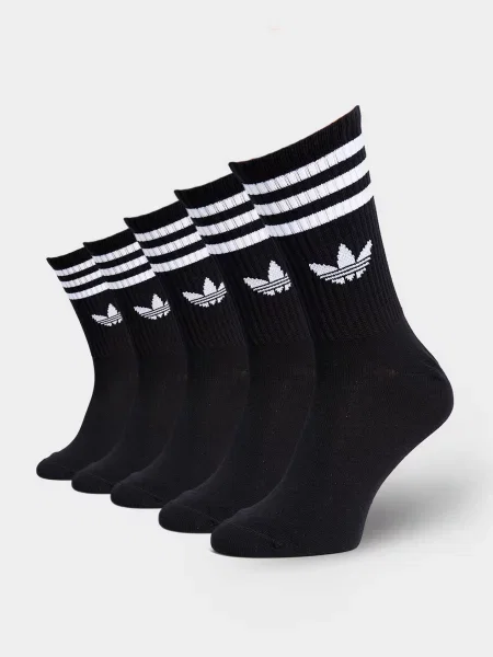 Adidas Skarpety 3 Stripes Crew 6 Pairs czarne