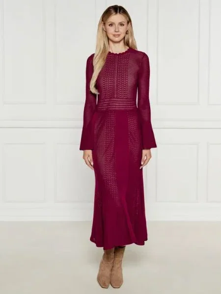TWINSET Rochie bordo