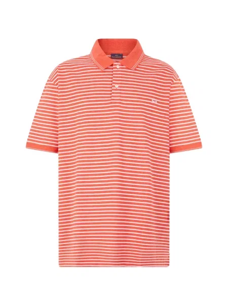 Scurt tricou polo Paul & Shark portocaliu