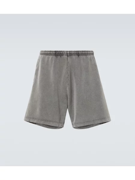 Pantaloni scurți Acne Studios din jerseu gri