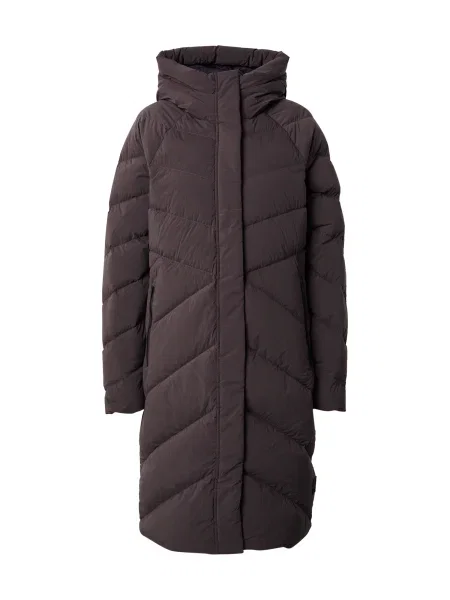 JACK WOLFSKIN Outdoorový kabát Marienplatz čokoládová čierna