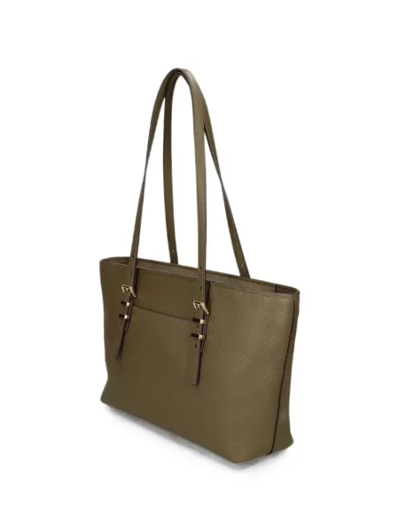 Geantă shopper Michael Michael Kors cu autograf verde