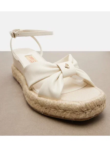 Sandale Jimmy Choo din piele alb