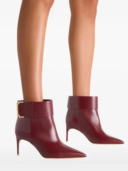 Δερμάτινα μποτάκια Malone Souliers κόκκινο