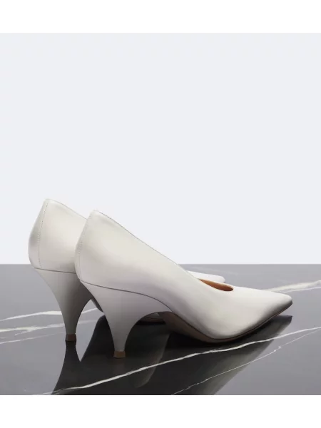 Pantofi cu toc Gianvito Rossi din piele alb