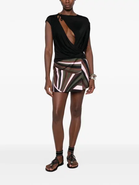 Fusta mini Pucci cu imagine plic negru